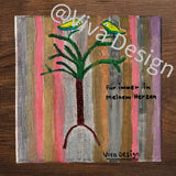 Valentine printable Art Gift idea original Hand painted design